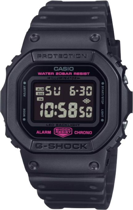 Reloj G-Shock deportivo correa de resina DW-5600PK-1