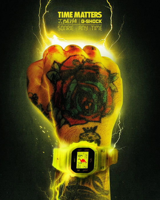 Reloj G-shock edición especial J Balvin DWE-5600JB-1A9