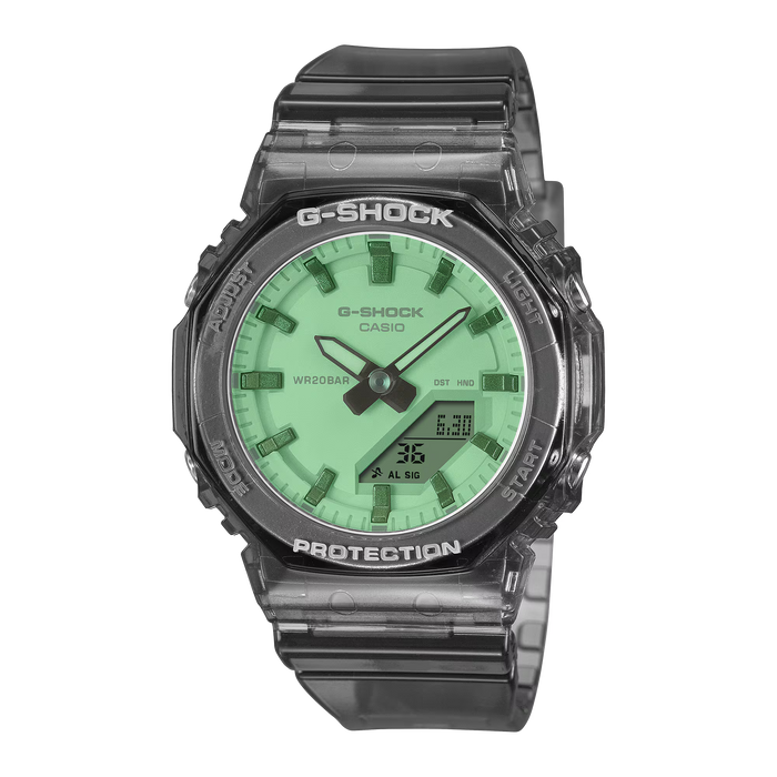Casio G-Shock GMA-P2100SR-1A — Blanco / Plateado