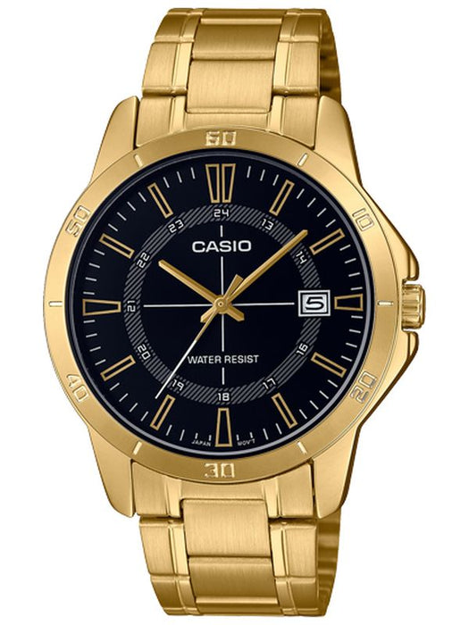 Reloj casual correa de acero inoxidable MTP-V004G-1C