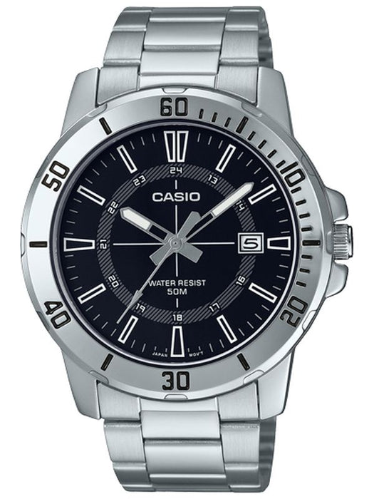 Reloj casual correa de acero inoxidable MTP-VD01D-1CV