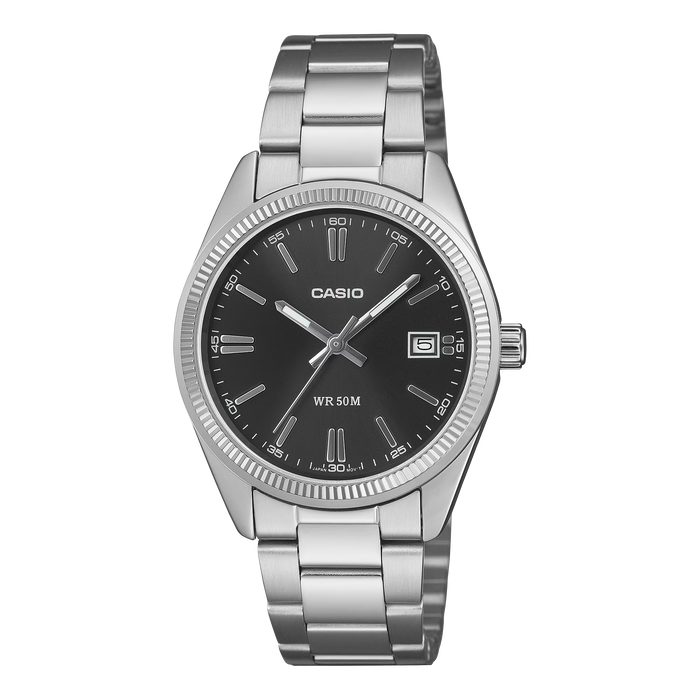 Casio UTP-1302PD-1AV — Esfera Negra / Tono Negro Ion Plated