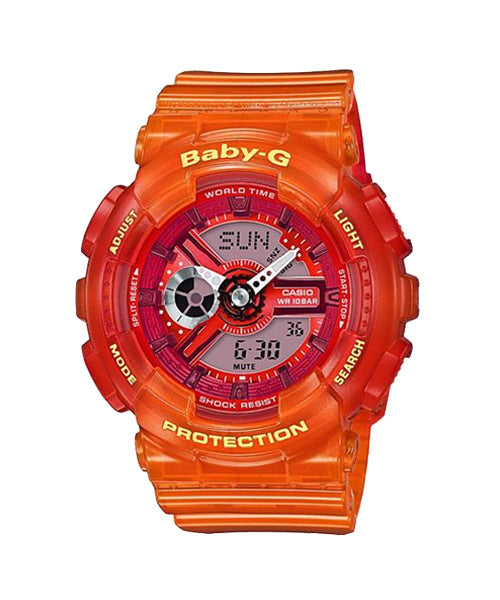 Reloj Baby-G deportivo correa de resina BA-110JM-4A