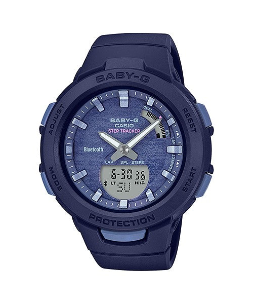 Reloj Baby-G deportivo correa de resina BSA-B100AC-2A