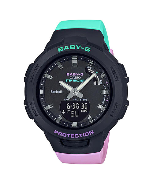 Reloj Baby-G deportivo correa de resina BSA-B100MT-1A