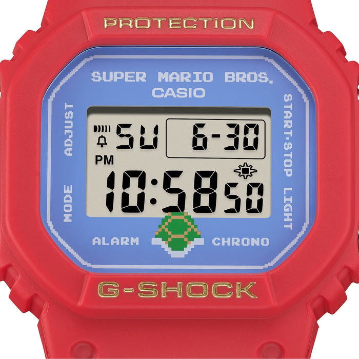 Edición especial Super Mario Brothers reloj G-Shock deportivo correa de resina DW-5600SMB-4