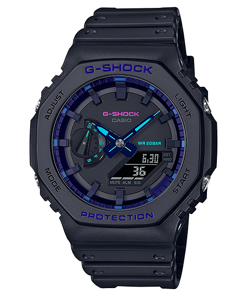 Reloj G-Shock deportivo correa de resina GA-2100VB-1A