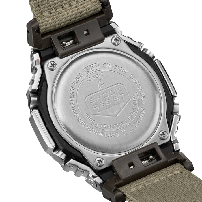 Reloj G-Shock edición Utility Metal deportivo correa de tela GM-2100C-5A