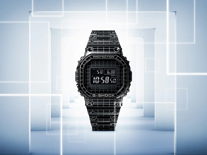 Reloj G-Shock deportivo correa de acero inoxidable GMW-B5000CS-1