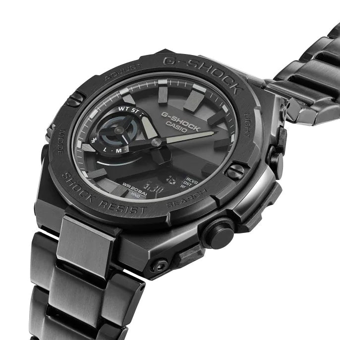 Reloj G-Shock deportivo correa de acero inoxidable GST-B500BD-1A
