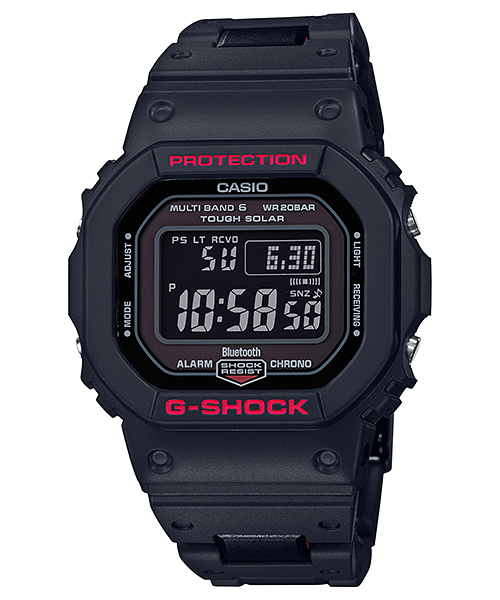 Reloj G-Shock deportivo correa de acero inoxidable y resinas compuestas GW-B5600HR-1