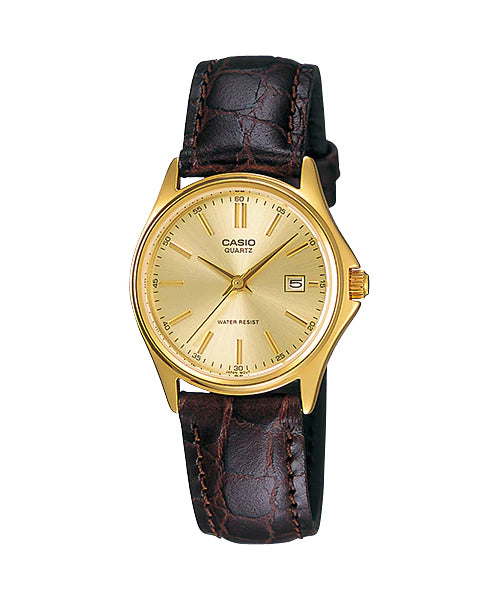 Reloj casual correa de cuero LTP-1183Q-9A