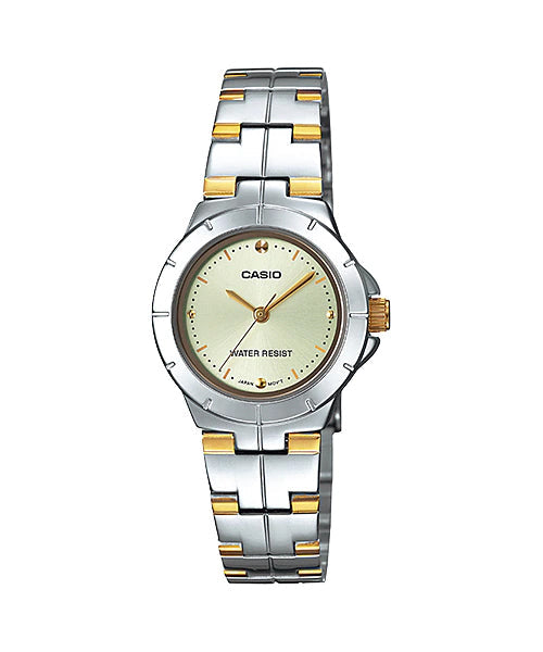 Reloj casual correa de acero inoxidable LTP-1242SG-9C