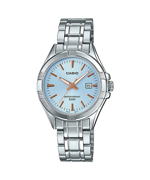 Reloj casual correa de acero inoxidable LTP-1308D-2AV