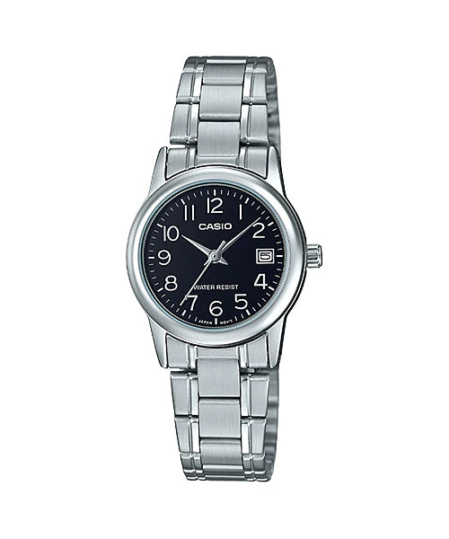 Reloj casual correa de acero inoxidable LTP-V002D-1B