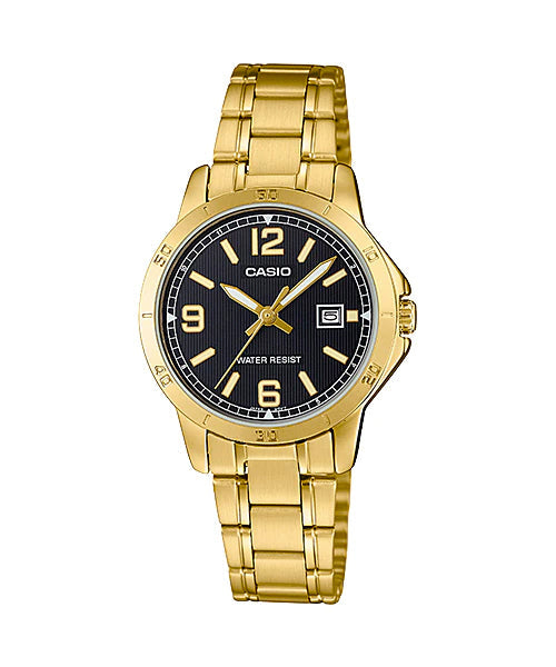 Reloj casual correa de acero inoxidable LTP-V004G-1B