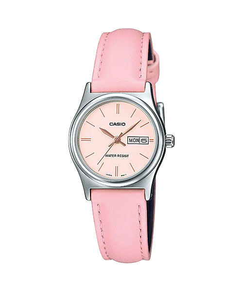 Reloj casual correa de cuero LTP-V006L-4B