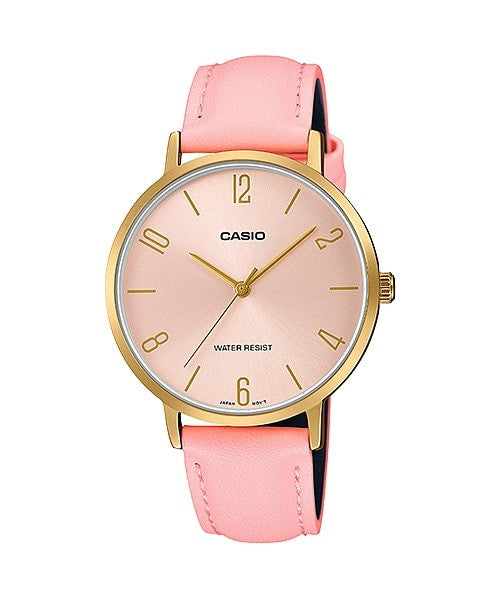 Reloj casual correa de Cuero LTP-VT01GL-4B