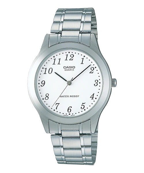 Reloj casual correa de acero inoxidable MTP-1128G-7B