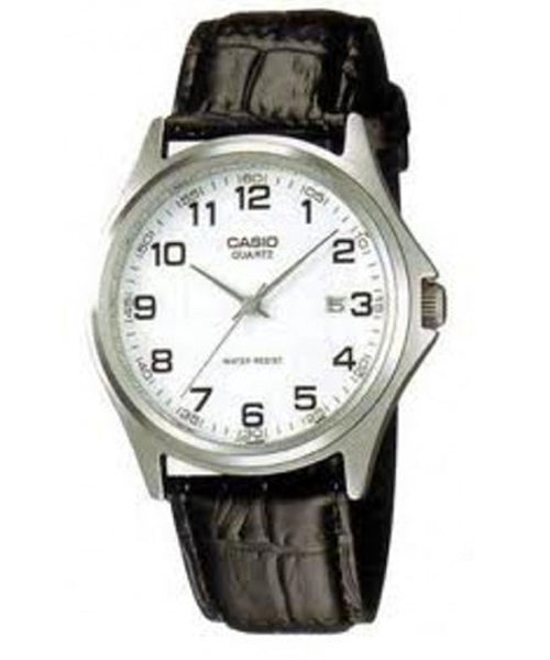 Reloj casual correa de cuero MTP-1183E-7B