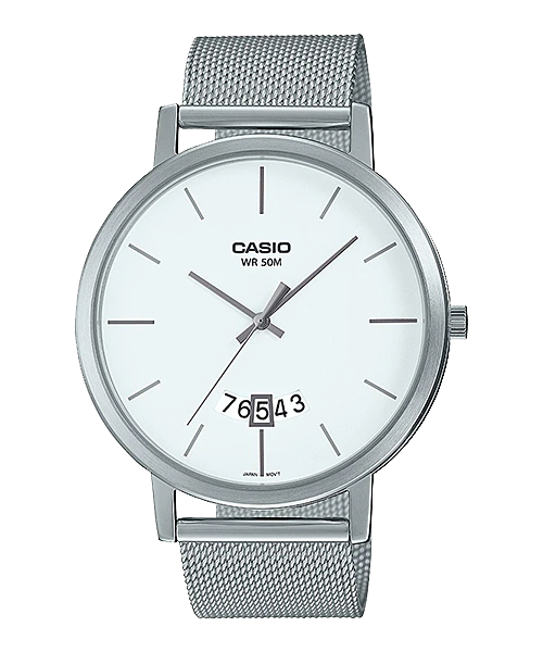 Reloj casual correa de acero inoxidable MTP-B100M-7EV