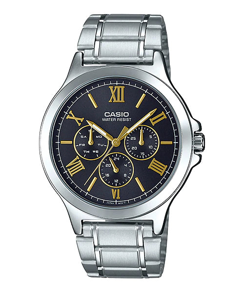 Reloj casual correa de acero inoxidable MTP-V300D-1A2